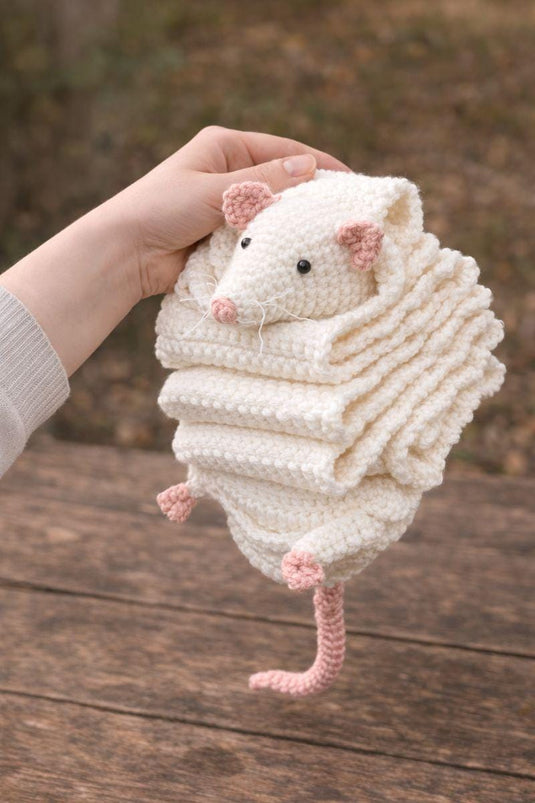 Rat Scarf Crochet Pattern Digital Download PDF