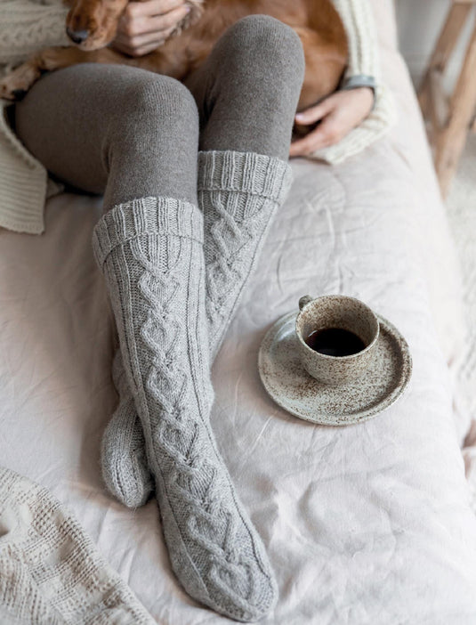 Cable Knit Socks Pattern (PDF file)