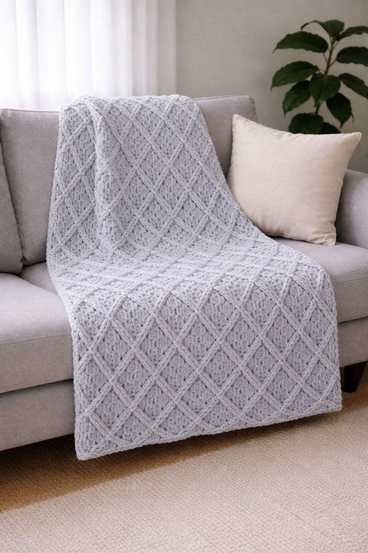 Modern Blanket Crochet Pattern (PDF file)