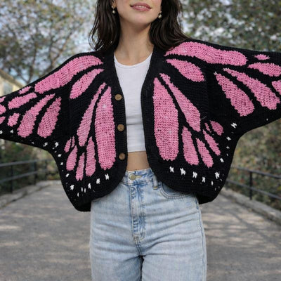 Monarch Butterfly Cardigan Crochet Pattern (PDF + Video Tutorial)
