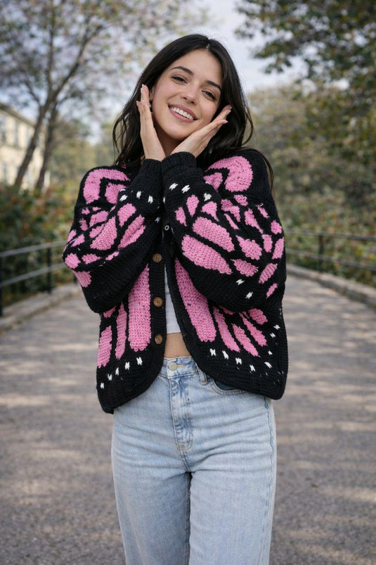 Monarch Butterfly Cardigan Crochet Pattern (PDF + Video Tutorial)